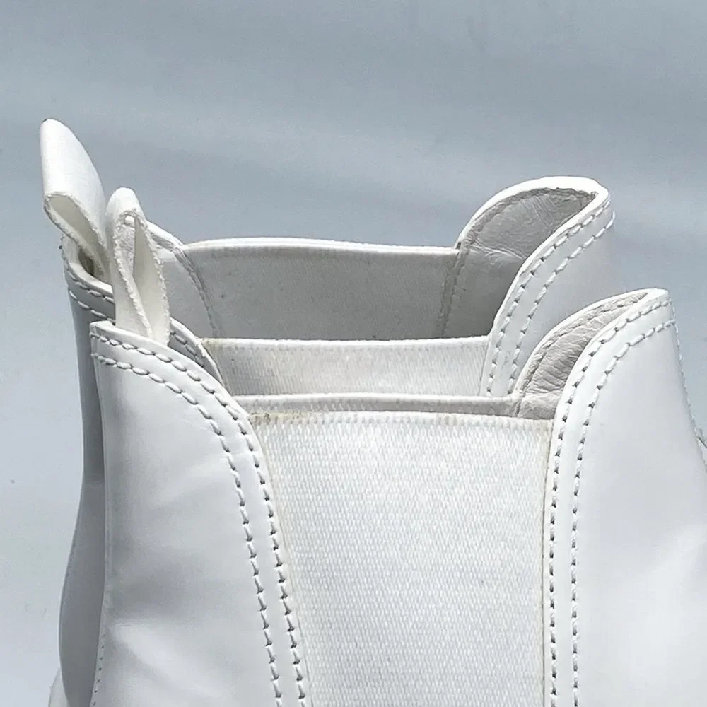 Prada Monolith Leather Lug-Sole Chelsea Boots size 37 - Picture 12 of 16